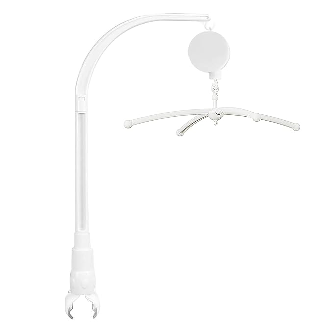 23 Inch Baby Crib Mobile Arm with Music Box Spin Motor,Nursery Decor Hanger-DIY Toy Decoration Bracket