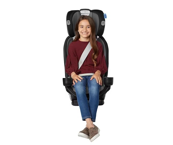Graco True3Fit LX 3-in-1 Slimfit Car Seat, Rear Facing, Forward Facing to Highback Booster Car Seat, ft. Anti-Rebound Bar - Gotham