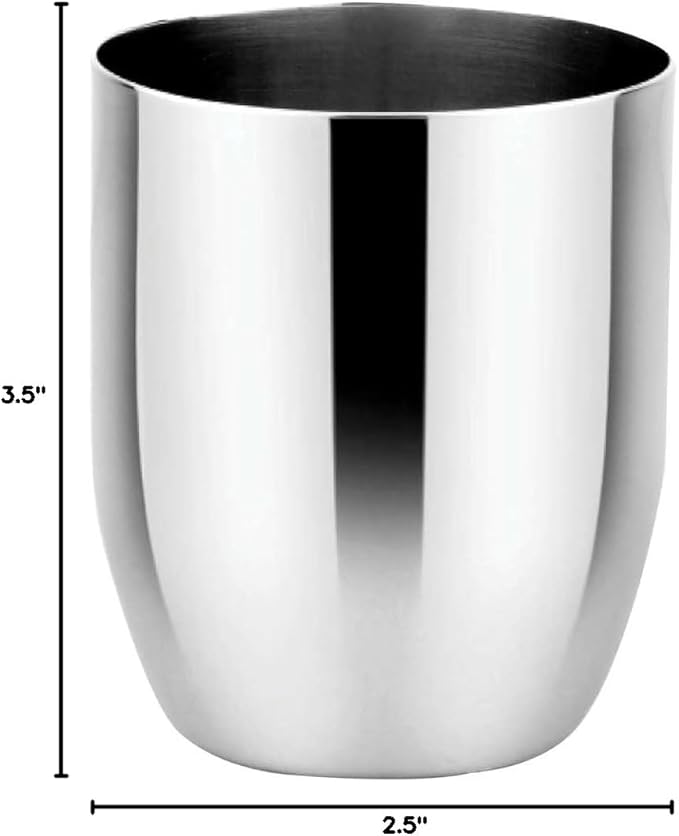 Ahimsa Stainless Steel Kids Cup - Pediatrician Designed Toddler Cups for Open Cup Training, 8oz, 100% BPA Free & Dishwasher Safe (Classic Single)