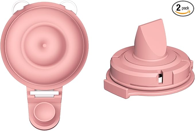 1pcs Duckbill Valves and 1pcs Double-Layed Diaphragm Compatible with Momcozy Upgraded Mobile Flow M9, Upgraded M9 Valve Diaphragm Breastfeeding Parts, Not Original Parts, 2Pack Red