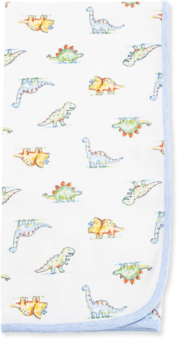 Little Me Blankets for Baby Boys' Dinomite Dinosaurs Swaddling Receiving Blanket, 30 x 27 Inches