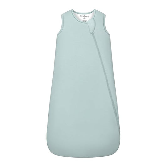 Mosebears Unisex Rayon Made from Bamboo Sleep Sack with 2-Way Zipper,2.5 Tog Baby Winter Sleep Sack (Calm Sage,0-6 Months)