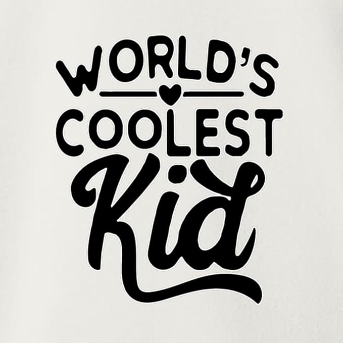 World's Coolest Kid Funny Cute Humor Infant Premium Jersey Baby Bib