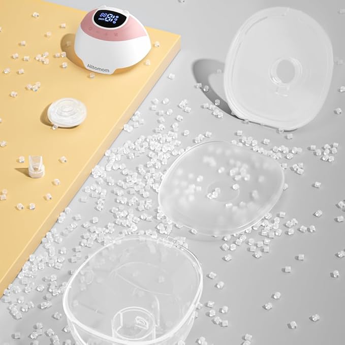 Breast Pump Hands Free Wearable Breastfeeding Pump with Adjustable Suction Electric Portable Wireless Breast Pump of Baby Mouth Double-Sealed Flange with 3 Modes & 9 Levels 24mm, 2 Pack