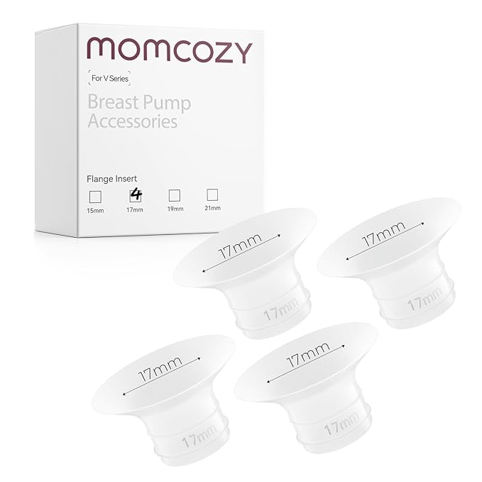 Momcozy Original V1 Pro/V2 Pro Breast Pump Replacement Accessories,Flange Insert 17mm Only for Momcozy V1 Pro/V2 Pro 4PCS