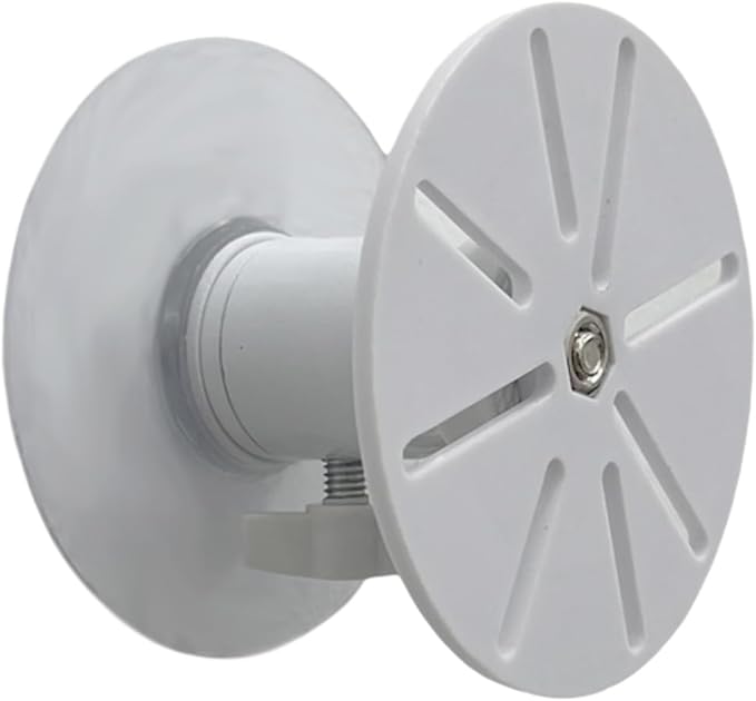 Baby Monitor Wall-Mounted Bracket for Battery-Powered Security Cameras, with Standard 1/4" Threaded Connection, Wall Sticker Installation White (Wall Stickers+3.1in Adapter)