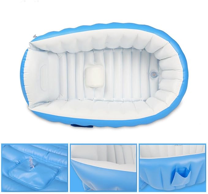 Kisangel Inflatable Bathtub Baby Bathtub Foldable Tub Baby Shower Tub Inflatable Bath Tub for Baby Kids Swimming Pool