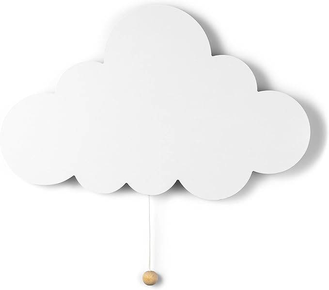 Lumipets Cloud Nursery Decor, Cloud Night Light, Kids Wall Light, Battery Operated LED Lights for Bedroom, Lightweight Nursery Lighting, Light for Babies, Toddlers, Kids - 17.7 x 11.2 x 1.5-in