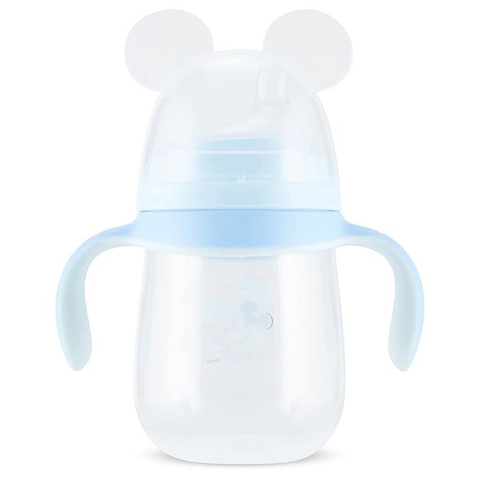 Disney Sippy Cups for Toddlers, Learner Sippy Cups for Kids with Pacifier, BPA-Free Trainer Cup with Handles, Leak-Proof Minnie Mouse and Mickey Mouse Sippy Cups, Perfect Unisex Gift for Children