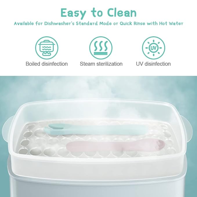 Vicloon Silicone Baby Fork and Spoon Set, 6PCS Baby Led Weaning Utensils, First Stage Feeding Set, Dishwasher Safe