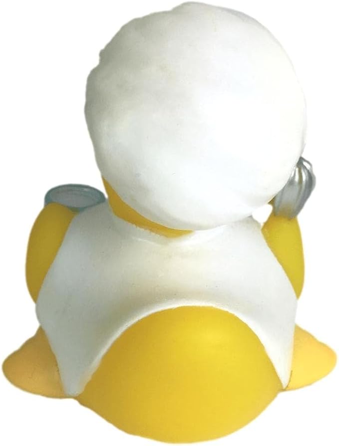 3" Chef Rubber Duck [Floats Upright] - Baby Safe Bathtub Bathing Toy