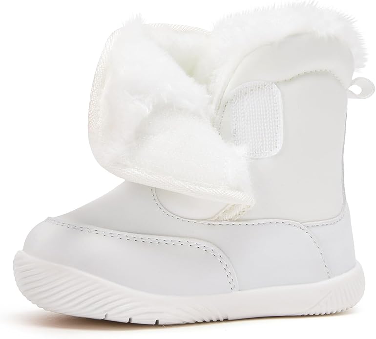 BMCiTYBM Baby Boy Girl Snow Boots Waterproof Winter Warm Booties Nonslip Lightweight Outdoor Shoes for First Walkers 6 9 12 18 24 Months(Infant/Toddler)