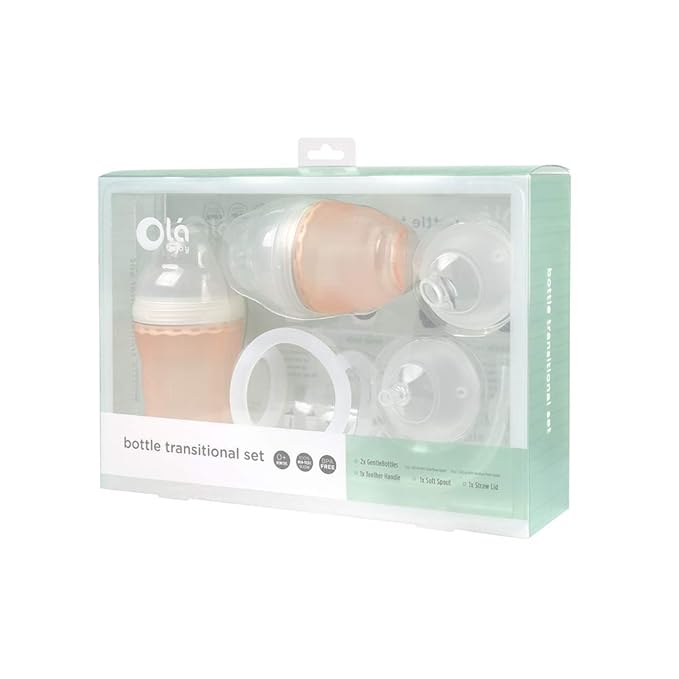 Olababy Bottle Transitional Set (Coral)