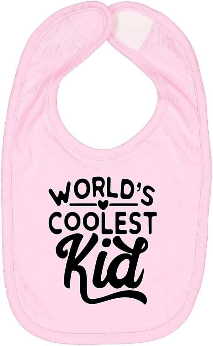 World's Coolest Kid Funny Cute Humor Infant Premium Jersey Baby Bib