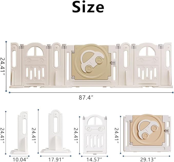 Baby Gate for Stairs Dog Door Pet Door for Stairs, porches and fireplaces Strong Suction Cup Reinforced can be Changed at Will and with Drawing Board（87.4“）