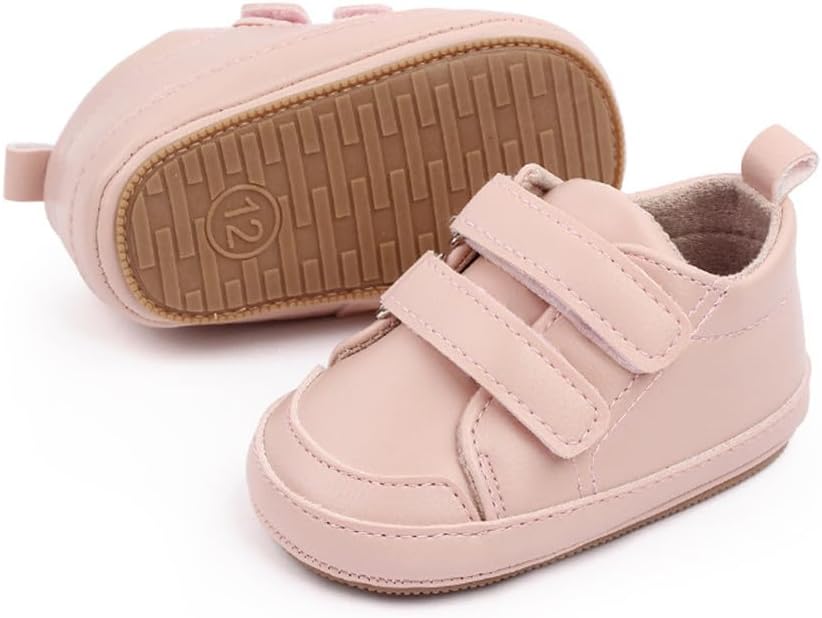 LONSOEN Baby Girls Boys Loafers Prewalker Dress Crib Shoes