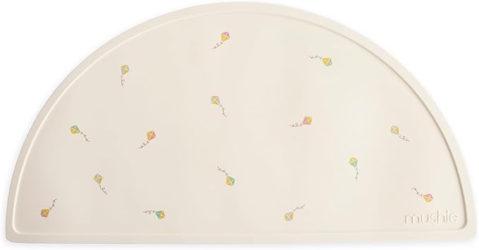 mushie Silicone Placemat for Kids | BPA-Free Non-Slip Design (Kites)