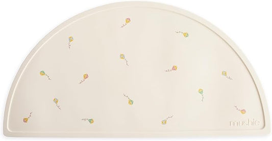 mushie Silicone Placemat for Kids | BPA-Free Non-Slip Design (Kites)