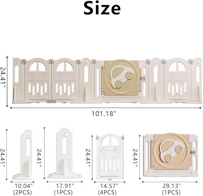 Baby Gate for Stairs Dog Door Pet Door for Stairs, porches and fireplaces Strong Suction Cup Reinforced can be Changed at Will and with Drawing Board(Total Length: 101.18“)