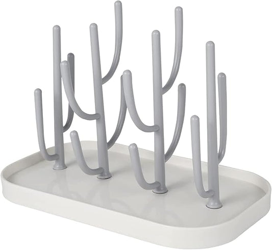 Baby Essentials,Bottle Drying Rack,Baby Bottle Drying Rack,Drying Rack for Kitchen Counter,Detachable Bottle Dryer Holder with Base.for Nipples,Cups,Pump Parts and Accessories(Gray)