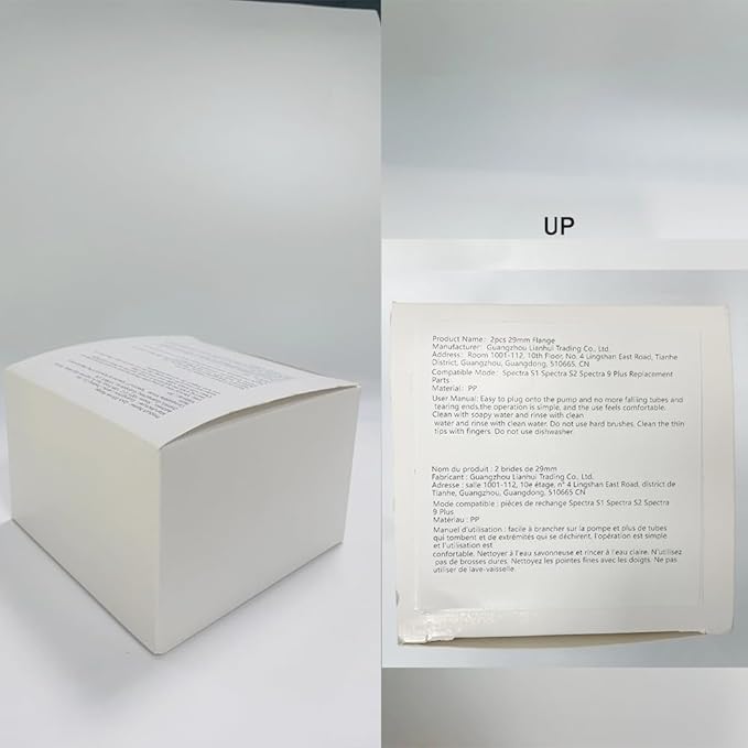 2pcs 29mm Flange Compatible with Spectra S1 S2 9 Plus Synergy Gold Ameda MYA Motif Luna Breast Pump, Replacement to Spectra Pump Parts, Breast Pump Shields 29mm Replace S1 S2 Parts