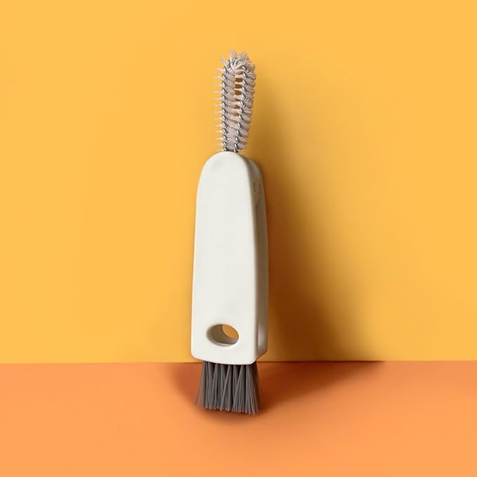 Water Bottle Brush for Owala, Straw Cleaner Brush for Owala/Stanley/Yeti Tumblers, 3 in 1 Cap lid Brush for Owala 16oz/24oz/32oz/40oz Water Bottles (Pink)