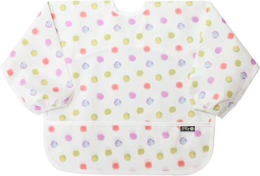 Long Sleeve Waterproof Bib for Toddlers – Feeding Smock for Baby Mealtime, Self-Feeding, Painting & Messy Play, BPA-Free
