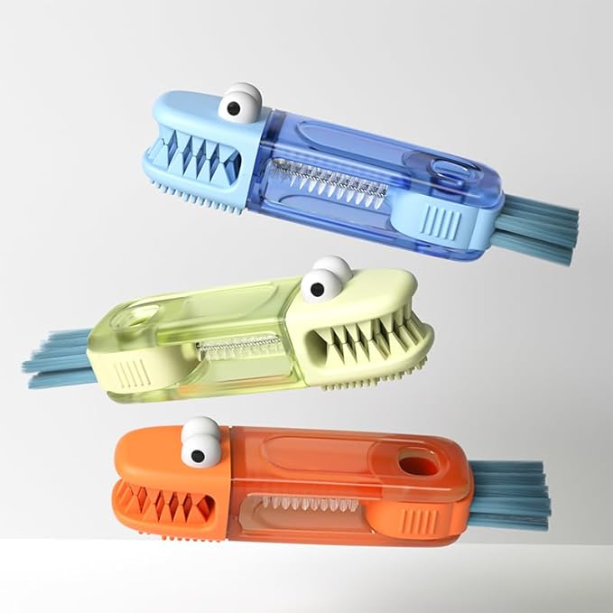 4-in-1 Bottle Cleaning Brush Set, Multifunction Silicone Cup Lid Gap Cleaner, Home Kitchen Crevice Cleaning Tools, 3 Pcs, Multicolor