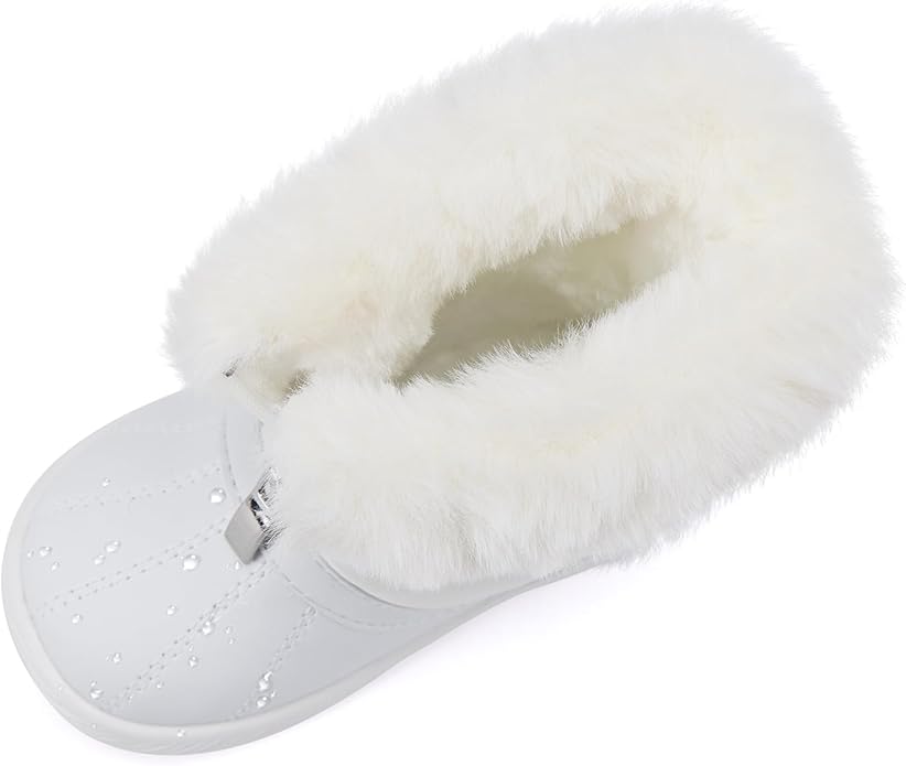 BMCiTYBM Baby Boy Girl Snow Boots Waterproof Winter Warm Booties Nonslip Lightweight Outdoor Shoes for First Walkers 6 9 12 18 24 Months(Infant/Toddler)