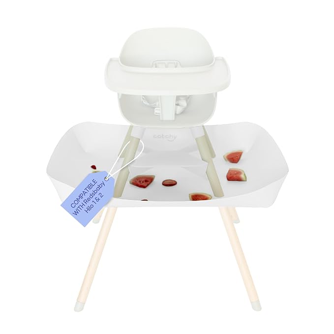 CATCHY - Food Catcher - Compatible with Lalo The Chair High Chair + 11 Other High Chairs - Highchair Sold Separately - Baby & Toddler Food & Mess Catcher - Under High Chair Accessory