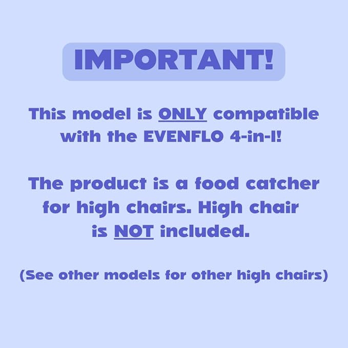 CATCHY - Food Catcher - Compatible with Evenflo 4-in-1 Eat & Grow High Chair + 11 Other High Chairs - Highchair Sold Separately - Baby & Toddler Food & Mess Catcher - Under High Chair Accessory