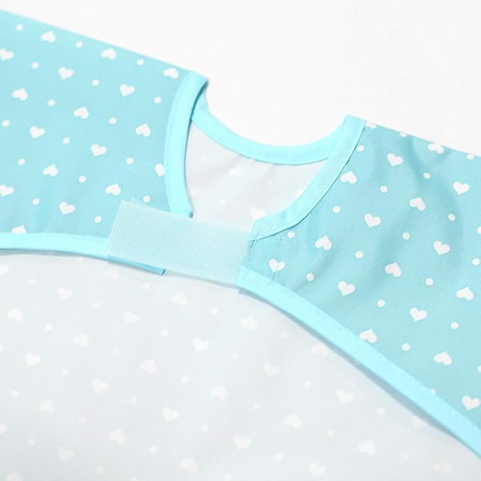 Long Sleeve Waterproof Bib for Toddlers – Feeding Smock for Baby Mealtime, Self-Feeding, Painting & Messy Play, BPA-Free