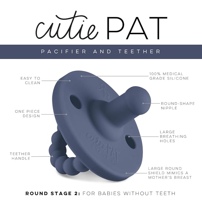 Ryan & Rose Cutie PAT Pacifier Teether (Stage 2, Captain)