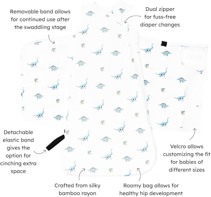 KYTE BABY Unisex Rayon Made from Bamboo Sleep Bag Swaddler for Babies, 1.0 Tog