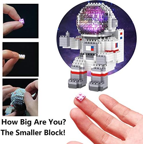 Finger Rock Astronaut Mini Building Blocks Micro Building Kits for Adults Teens 14+ Space Toys Gifts - Compatible with Nano(1008 Pieces)