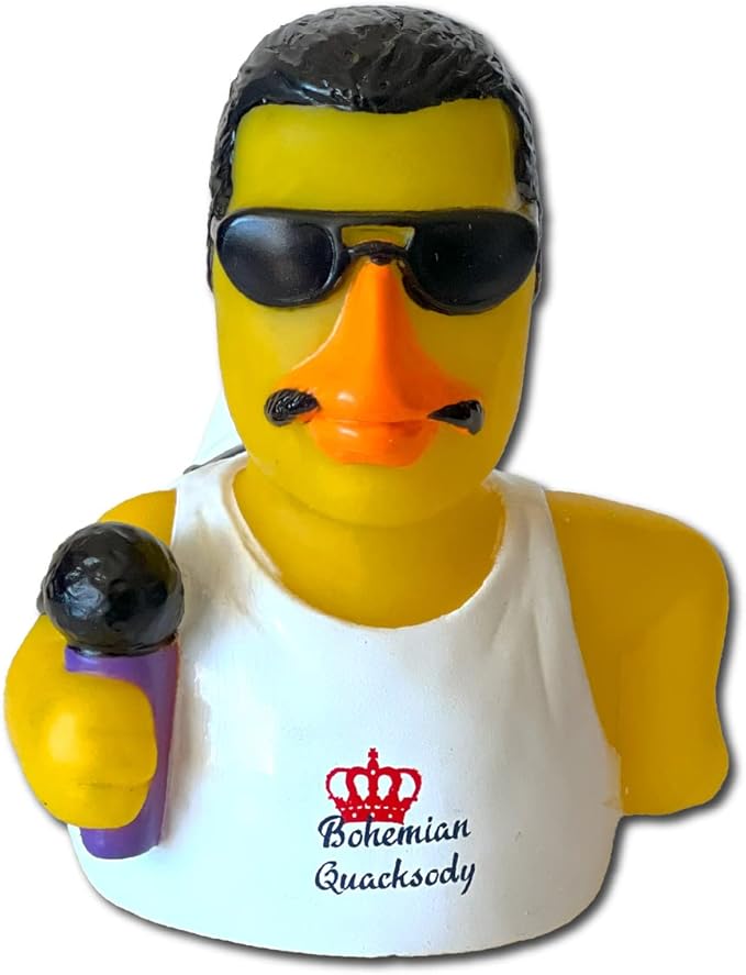 CelebriDucks - Bohemian Quacksody - Floating Rubber Ducks - Collectible Bath Toys Gift for Kids & Adults of All Ages