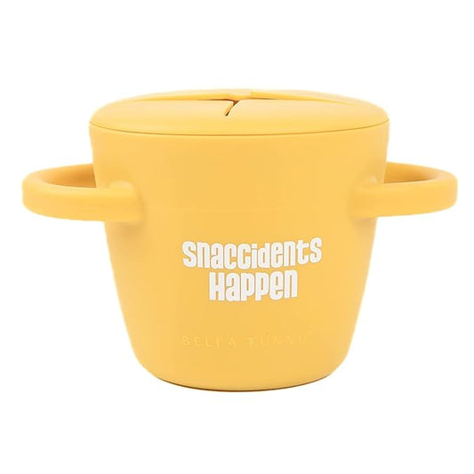 Bella Tunno Snack Cups for Toddlers, Silicone Spill Proof Food Container with Lid, Babies & Kids 6-12 Months, Snaccidents