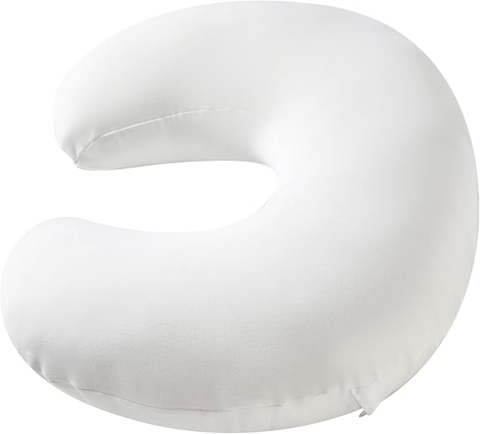 Nursing Pillow, Plus Size Breastfeeding Pillow Original Support for Baby Boys Girls Breastfeeding Essentials, with Removable Soft Cotton Cover (White, Standard (23.62 * 18.11 * 5.91 Inches))