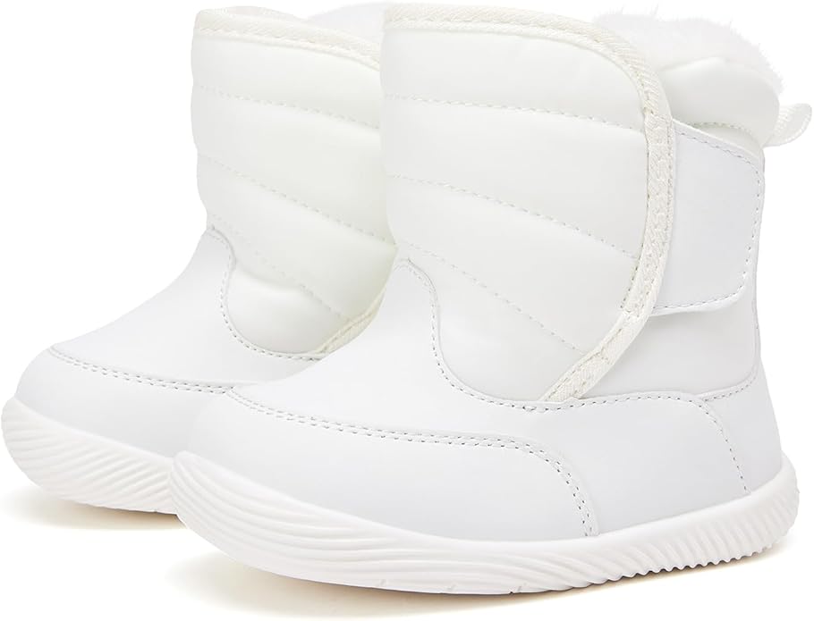 BMCiTYBM Baby Boy Girl Snow Boots Waterproof Winter Warm Booties Nonslip Lightweight Outdoor Shoes for First Walkers 6 9 12 18 24 Months(Infant/Toddler)