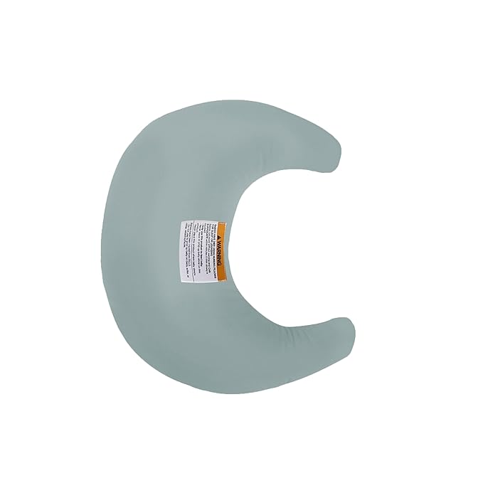 snuggle me Organic Nursing Pillow (New 2025 Design) | Bottle & Breastfeeding Pillow with Organic Cotton Cover & Fiberfill, Machine Washable Feeding Pillow, Newborn Essentials Must Haves (Slate) - v2