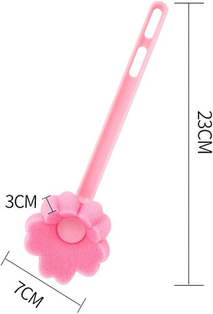 Bottle Soft Brush -Sponge Bottle Brush Soft and Easy to CleLong Bottle Brush Cleaner for Narrow Neck Bottles, Flexible Foam Bottle Cleaning Brush for Water Bottles, Vases, Baby Bottles, and Morean