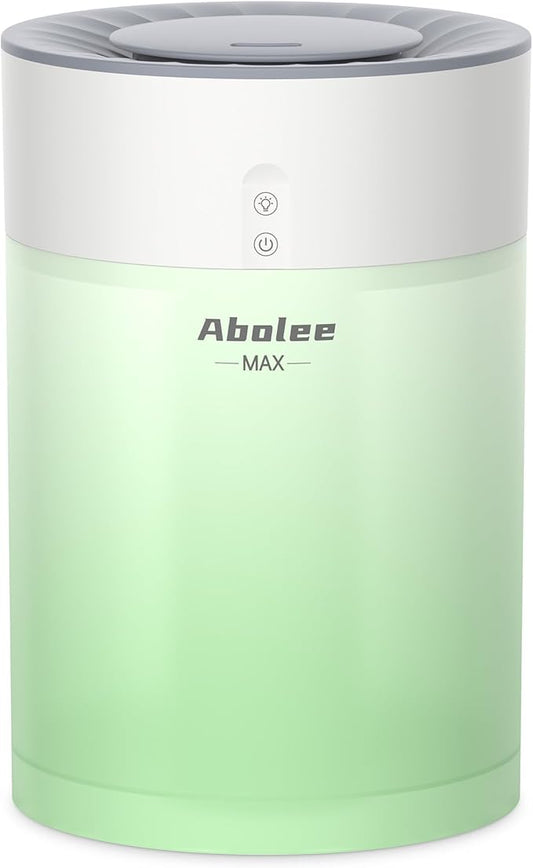 Abolee Humidifiers for Bedroom 4.5L Cool Mist with Essential Oil Diffuser, Humidifier Large Room, 24dB Quiet Air Humificador fit Baby Nursery & Plants, 360° Adjustable, Easy Fill & Cleaning (White)