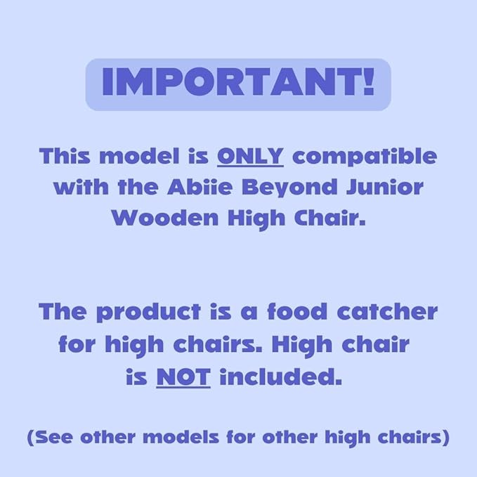 CATCHY - Food Catcher - Compatible with Abiie Beyond Junior High Chair + 11 Other High Chairs - Highchair Sold Separately - Baby & Toddler Food & Mess Catcher - Under High Chair Accessory