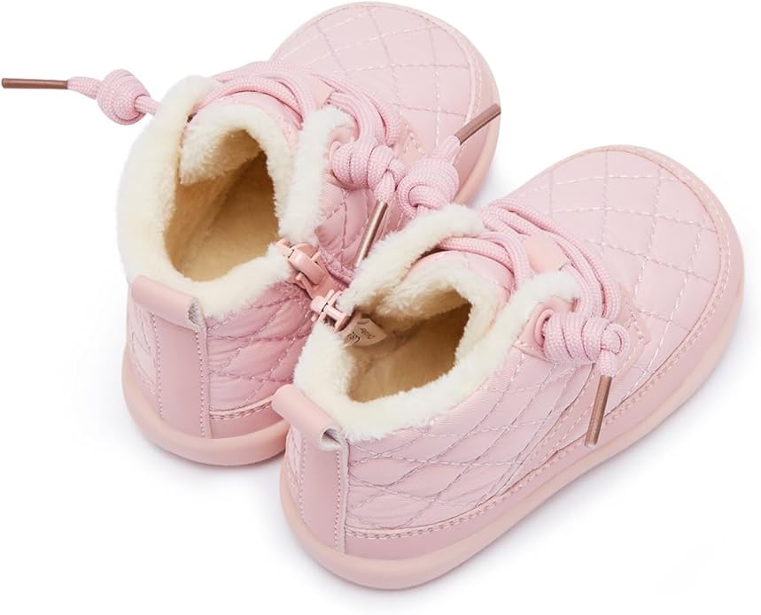 BMCiTYBM Baby Boy Girl Snow Boots Waterproof Winter Warm Booties Nonslip Lightweight Outdoor Shoes for First Walkers 6 9 12 18 24 Months(Infant/Toddler)