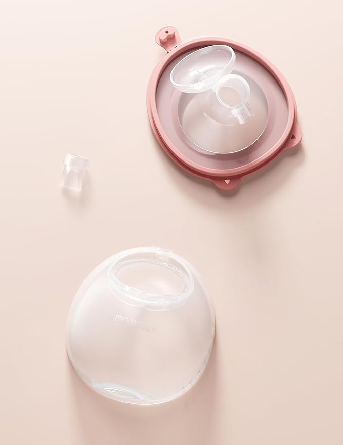 Momcozy Original V1 Pro/V2 Pro Breast Pump Replacement Accessories,Full Set Collector Max 7.8oz, with Double-Sealed Flange 24mm, 1PC