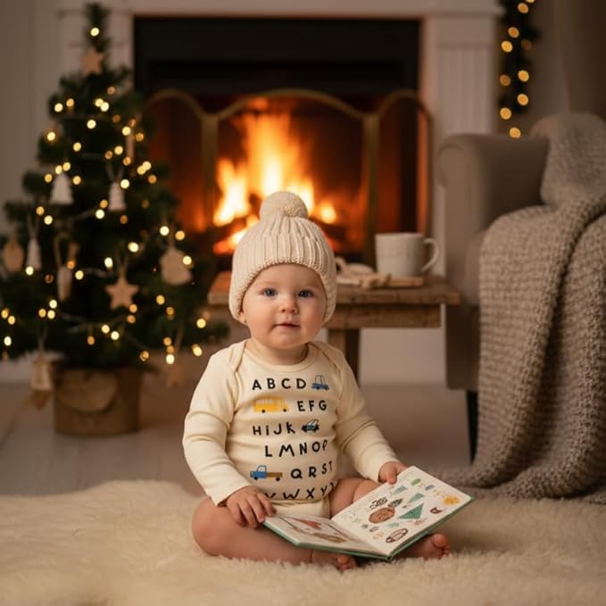 PATPAT Baby Bodysuits - Soft Viscose Made from Bamboo - Long Sleeve Funny for Boys and Girls -Newborn Infant Toddler Clothes