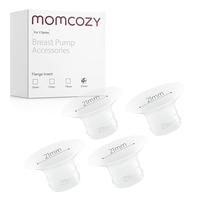 Momcozy Original V1 Pro/V2 Pro Breast Pump Replacement Accessories,Flange Insert 21mm Only for Momcozy V1 Pro/V2, 4PCS