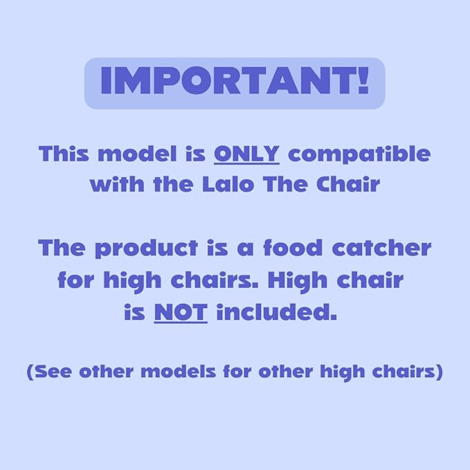 CATCHY -Food Catcher- Compatible with Lalo The Chair High Chair +11 Other High Chairs -Highchair Sold Separately- Baby & Toddler Food & Mess Catcher -Premium Linen Inspired- Under High Chair Accessory