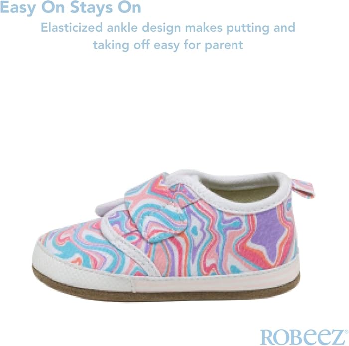Robeez First Kicks Baby Girl and Unisex Shoes & Sneakers for Infant/Toddlers