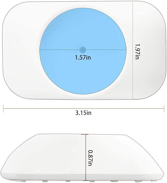 Baby Gate Extender Extention-4 Pack M8 (8MM) Baby and Pet Safety Stair Gate Threaded Spindle Rods Replacement Parts Bundle with Wall Protector (Round-White-4 Pack)